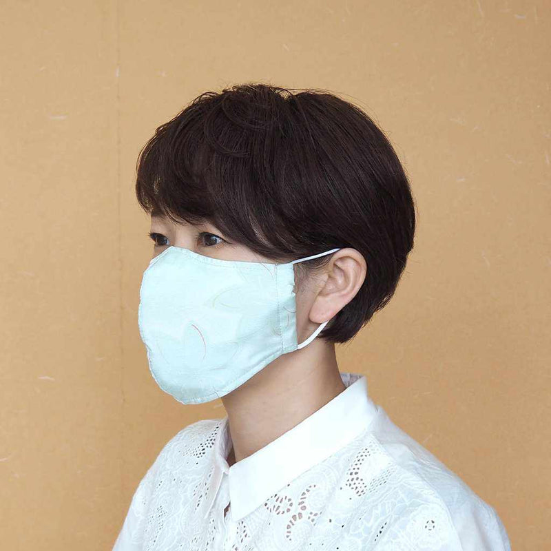 KINUMASK ROUND (UNISEX) G, Facemask, Kyoto Yuzen Dyeing