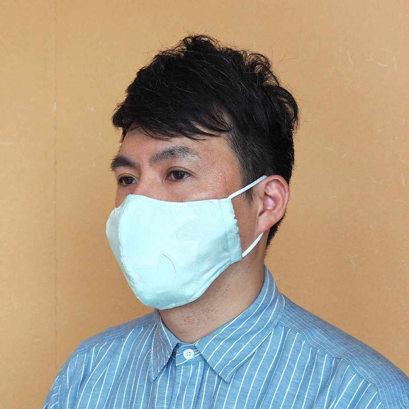 KINUMASK ROUND (UNISEX) G, Facemask, Kyoto Yuzen Dyeing