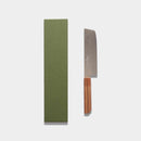 COBALT STAINLESS INTERRUPT 69 LAYER DAMASCUS NAGIRI 160MM OAK OCTAGONAL PATTERN -KAKISHIBU FINISH-, Sakai Knives