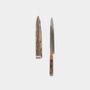 GOH UMANOSUKE YOSHIHIRO SHIRAJI STEEL WATER-GRILLED HONYAKI YANAGIHA KNIFE 300MM MIRROR SURFACE WAVE FLOATING-SENBON, Sakai Knives