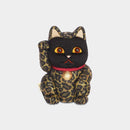 MANEKI NEKO KINSHO BLACK, Beckoning Lucky Cat, Edo Art Dolls