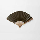 MEN'S PAPER FAN KAKISHIBU DYEING PINE COLOR [HAND FAN]
