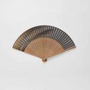MEN'S SILK FAN GOLD BRUSH PULL [HAND FAN]