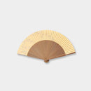 WOMEN'S PAPER FAN HAGI SOYOGU NOKAZE DAISHOKUCHI, Hand Fan, Kyoto Folding Fans