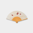 WOMEN'S SILK FAN UNRYU PAPER BUTTERFLY RED [HAND FAN]