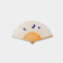 WOMEN'S SILK FAN UNRYU PAPER BUTTERFLY BLUE [HAND FAN]