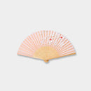 WOMEN'S SILK FAN SAKURA FUBUKI PINK [HAND FAN]