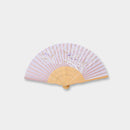 WOMEN'S SILK FAN AYAME MAUVE [HAND FAN]