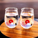 SHUN JAPAN MT. FUJI MAGIC (2 PIECES), Free Glass, Mino Ware