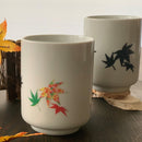 SHUN JAPAN AUTUMN LEAVES MAGIC YUNOMI, Tea Cup, Mino Ware