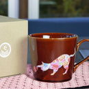 COLOR & DESIGN CHANGE CAT & MARI, Mug, Mino Ware