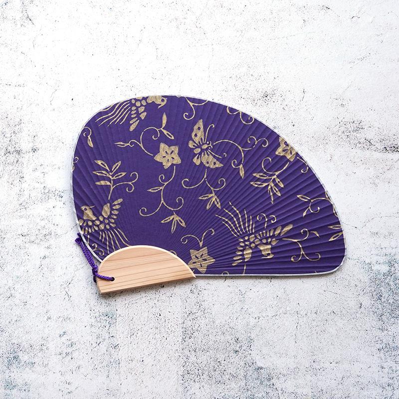 CHIDORI UCHIWA PHOENIX & BUTTERFLY, Hand Fan, Kyo Karakami