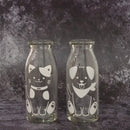 丸モ高木 冷感 牛乳スマイルグラス (ワンワン&ネコ)【美濃焼】