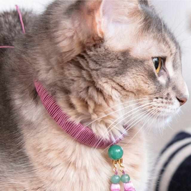 NECKLACE FOR CATS (COLLAR) HEIAN, Pet Supply, Kyoto buddhist beads