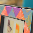 木目込みフォトフレーム (ピンク＆ブルー) | 江戸木目込み【トレイ】