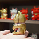 MANEKI NEKO, FENG SHUI (GOLD) FORTUNE, Beckoning Lucky Cat, Edo Art Dolls