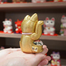 MANEKI NEKO, FENG SHUI (GOLD) FORTUNE, Beckoning Lucky Cat, Edo Art Dolls