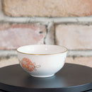 FLOWER BALL JAPANESE TEA CUP, FLOWER SHAPED SMALL PLATE (5 PIECES EACH), Porcelain