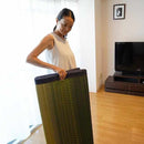 イケヒコ い草ラグ デニムFジョイ 緑 (楕円：190×210cm)【い草-畳】