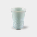 FLOWER CRYSTAL (WHITE) FREE CUP, Kyoto Ware, Kiyomizu Ware
