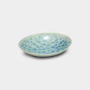FLOWER CRYSTAL (GREEN) OVAL POT, Kyo Ware, Kiyomizu Ware
