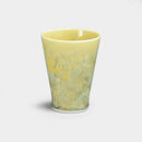 FLOWER CRYSTAL (YELLOW) SMALL CUP, Kyoto Ware, Kiyomizu Ware