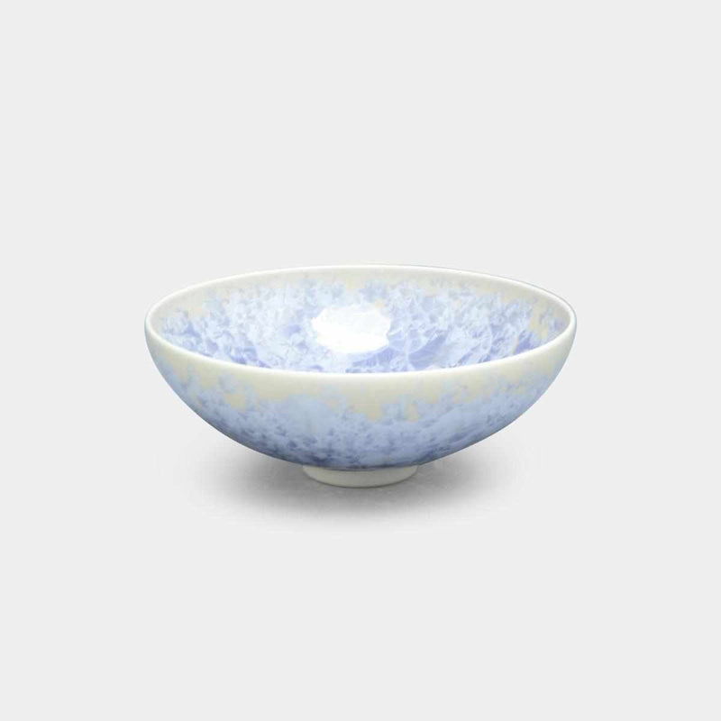陶葊 花結晶 (銀藤) 平茶碗【京焼-清水焼】