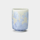 陶葊 花結晶 (銀藤) 湯呑み【京焼-清水焼】