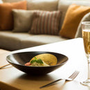 箔一 おぼろ月 ボウル8寸 (漆)【金沢箔】