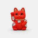 MANEKI NEKO, FENG SHUI (RED) LIFE FORCE NO ILLNESS, Beckoning Lucky Cat, Edo Art Dolls