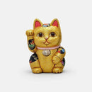 MANEKI NEKO, FENG SHUI (GOLD) FORTUNE, Beckoning Lucky Cat, Edo Art Dolls