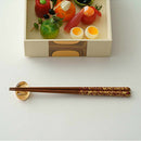COUPLE CHOPSTICKS / CHOPSTICK REST SET GOLD THREAD (GOLD), Kanazawa Gold Leaf