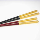 COUPLE CHOPSTICKS / CHOPSTICK REST SET SHIZUKU (GOLD), Kanazawa Gold Leaf