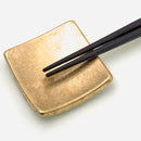 COUPLE CHOPSTICKS / CHOPSTICK REST SET SHIZUKU (GOLD), Kanazawa Gold Leaf