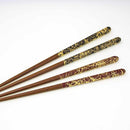 COUPLE CHOPSTICKS / CHOPSTICK REST SET GOLD THREAD (GOLD), Kanazawa Gold Leaf