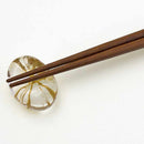 COUPLE CHOPSTICKS / CHOPSTICK REST SET GOLD THREAD (GOLD), Kanazawa Gold Leaf