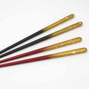 COUPLE CHOPSTICKS / CHOPSTICK REST SET KASUMI NAGASHI (GOLD), Kanazawa Gold Leaf