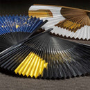 FOLDING FAN CHIRASHIMI KINPU KINPU (UNISEX), Hand Fan, Kanazawa Gold Leaf
