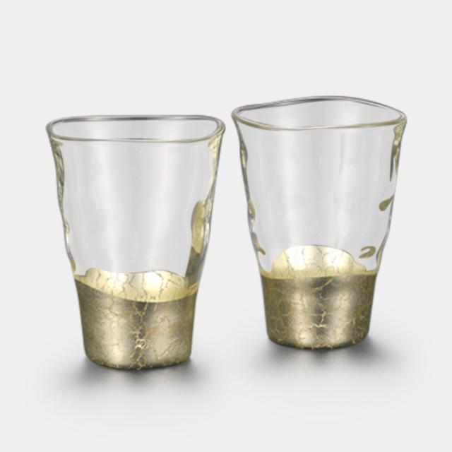 PENETRATION BITE GLASS CHAMPAGNE GOLD (2 PIECES), Kanazawa Gold Leaf