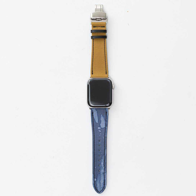 (UPPER 12 O'CLOCK SIDE) C CHAMELEON BAND 40 (38) mm, Compatible with Apple Watch Brand, Kyoto Yuzen Dyeing