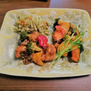 FLOWER CRYSTAL (YELLOW) SQUARE PLATE, Platter, Kyoto Ware, Kiyomizu Ware