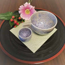 FLOWER CRYSTAL (GINFUJI) KATAKUCHI, Sake Bottle, Kyo Ware, Kiyomizu Ware