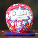 EDO DARUMA (LARGE) YUZEN RED AND WHITE, Edo Art Dolls