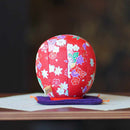 EDO DARUMA (LARGE) YUZEN RED AND WHITE, Edo Art Dolls