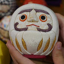 EDO DARUMA (LARGE) GREAT SEER WHITE, Edo Art Dolls