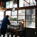 菓子器 宙(紺) | 無線銀貼七宝【お皿】