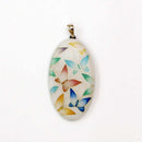 PENDANT BUTTERFLY WHITE, Necklace, Owari Cloisonne