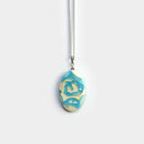 PENDANT ROSE BLUE, Necklace, Owari Cloisonne