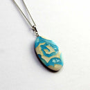 PENDANT ROSE BLUE, Necklace, Owari Cloisonne