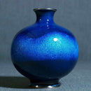 WIRELESS CLOISONNE UNIVERSE 4.5 TAMAGATA SORA (NAVY BLUE) SINGLE-WHEEL INSERTION, Vase, Owari Cloisonne